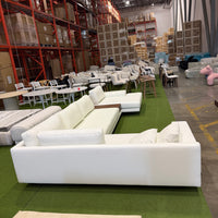 Dresden Modular Sectional - Microfiber Leather: Trento Eggshell