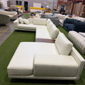 Dresden Modular Sectional - Microfiber Leather: Trento Eggshell