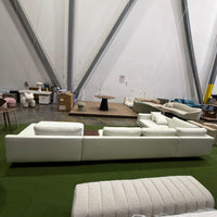 Dresden Modular Sectional - Microfiber Leather: Trento Eggshell