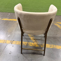 Solana Counter Stool - Venice Vegan Suede: Latte, Antique Brushed Brass
