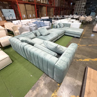 Berlin Modular Sectional - Plush Velvet: Moonstone