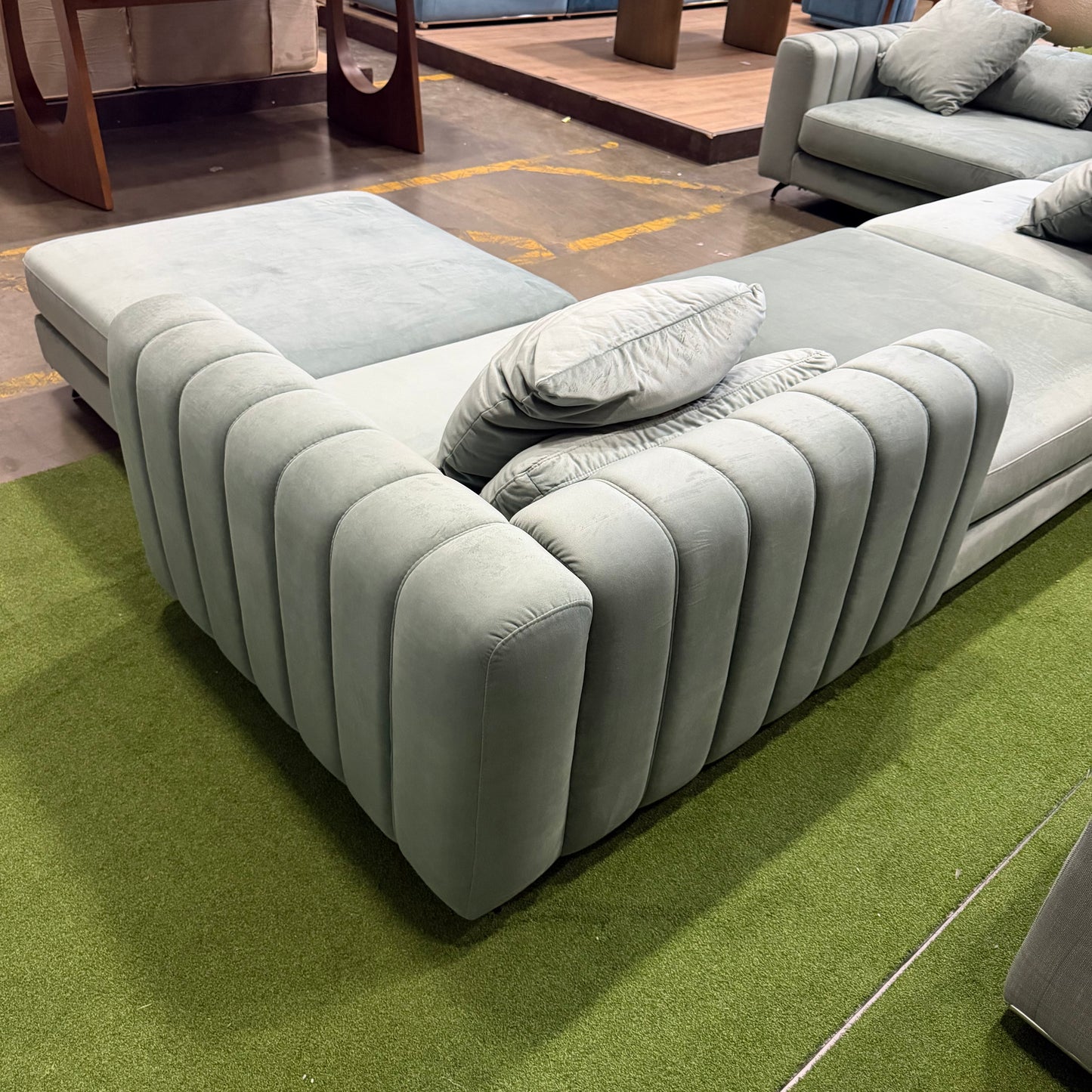 Berlin Modular Sectional - Plush Velvet: Moonstone