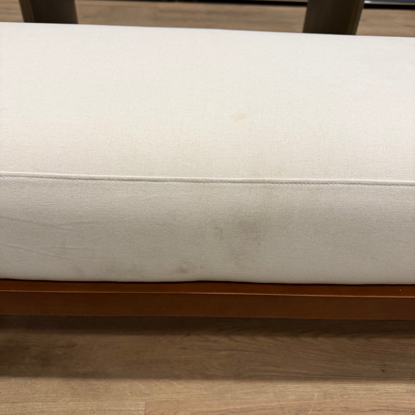Tola Bench - Modern Felt: Alesund, Walnut Stain