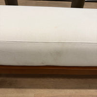 Tola Bench - Modern Felt: Alesund, Walnut Stain