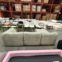 Atelier Sectional Sofa - Performance Weave: Krypton Green, Left Hand Facing