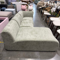 Atelier Sectional Sofa - Performance Weave: Krypton Green, Left Hand Facing