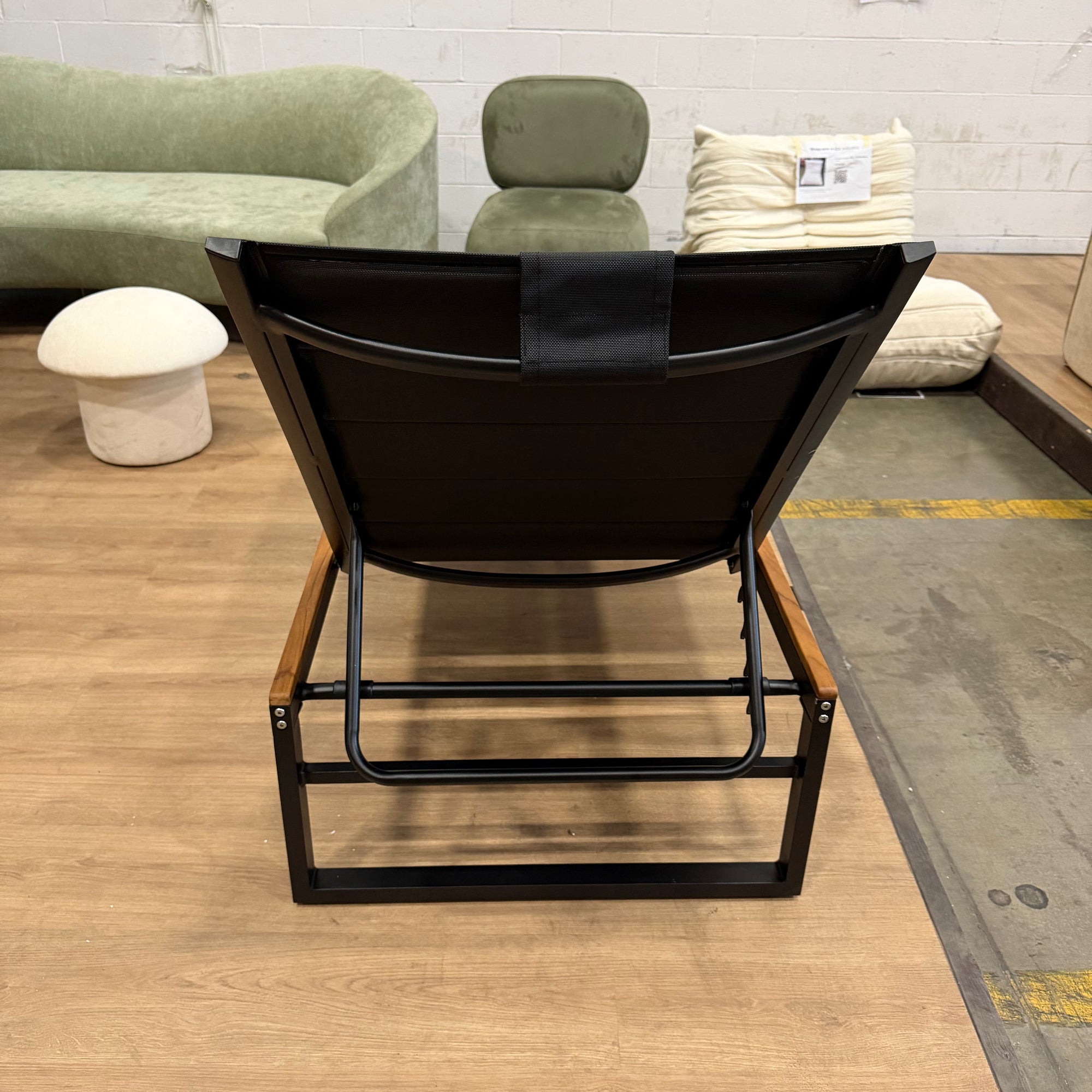 Linnea Outdoor Lounger - Black