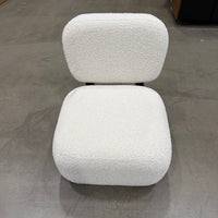 Toro Lounge Chair - Chatou Boucle: Pearl, Ebony