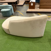 Reya Curved Chaise Open Right - Plush Velvet: Dune
