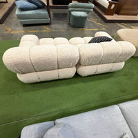 Belia Custom Loveseat - Sherling: Almond