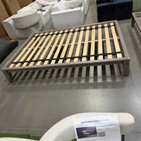 Sabi Bed - Grey Oak Veneer, Queen