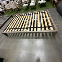 Sabi Bed - Grey Oak Veneer, Queen