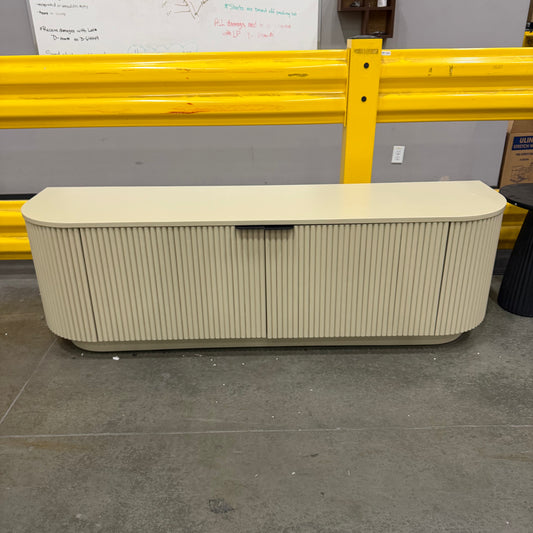 Athena Media Console - Alabaster Matte Lacquer