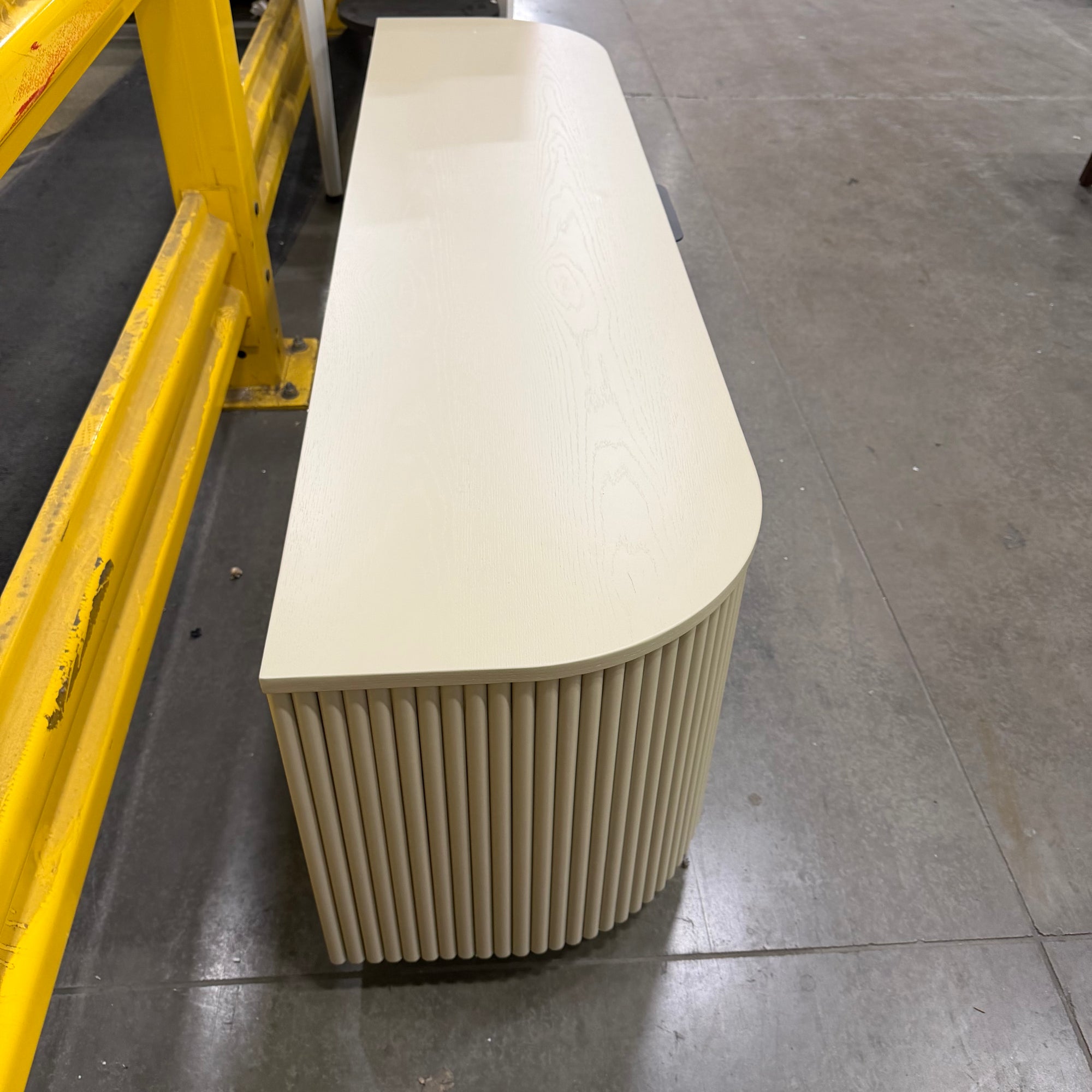 Athena Media Console - Alabaster Matte Lacquer