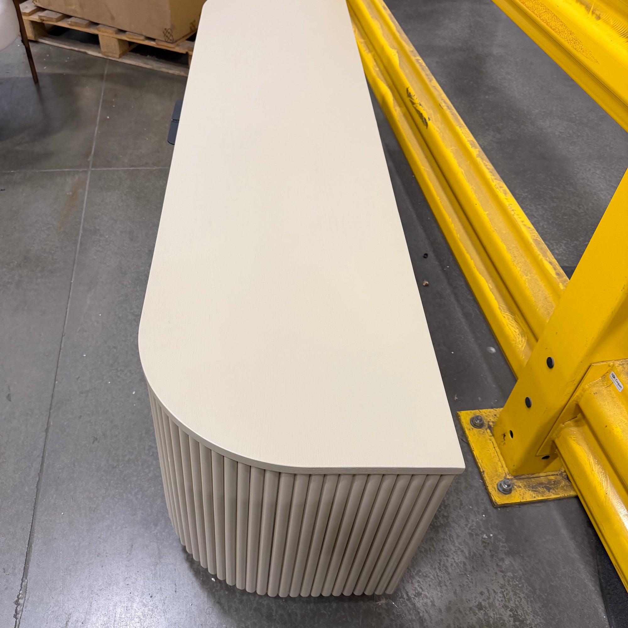 Athena Media Console - Alabaster Matte Lacquer