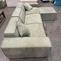 M1 Sofa Sectional - Performance Weave: Krypton Green