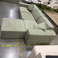M1 Sofa Sectional - Performance Weave: Krypton Green