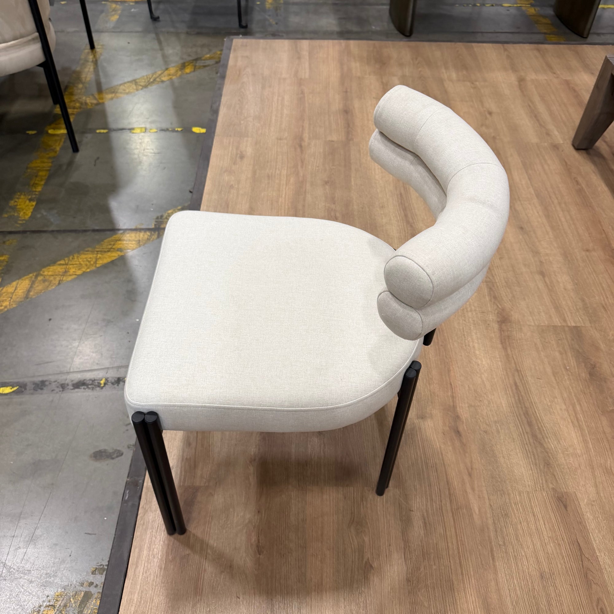Ensley Chair - Modern Felt: Nimbus, Matte Black