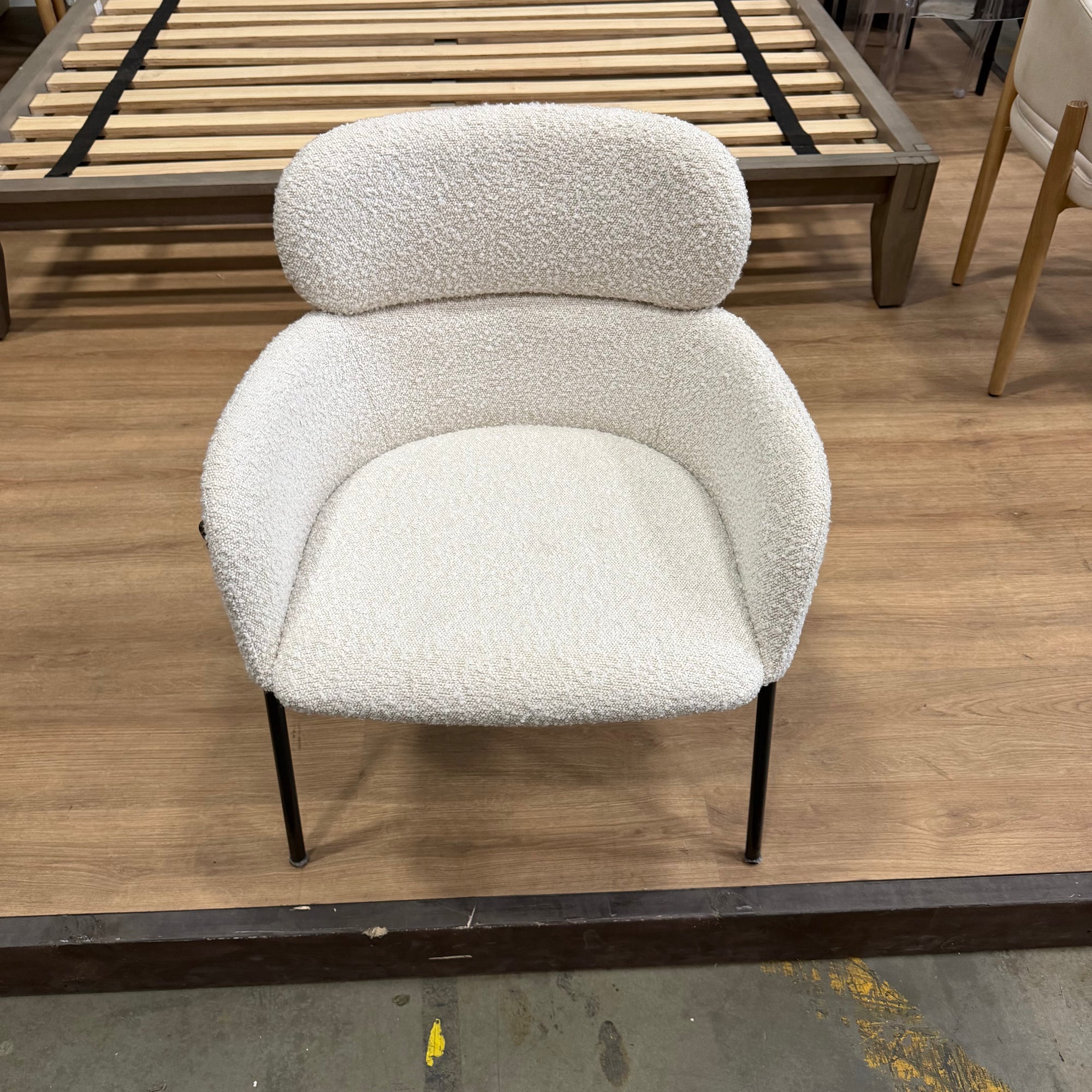 Napa Dining Chair - Boucle: Opal - FLOOR MODEL