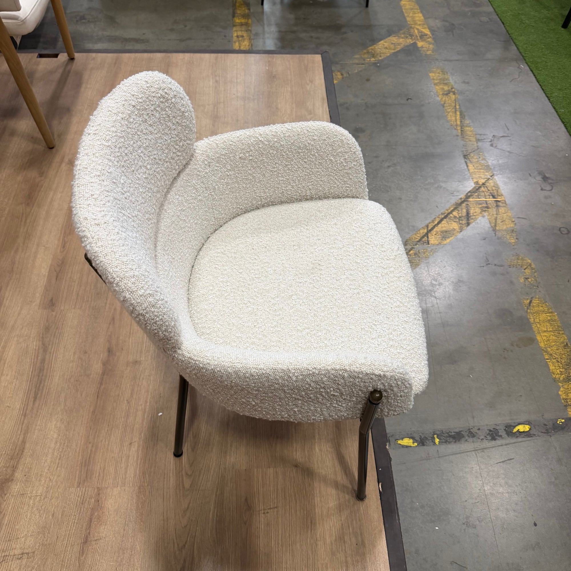 Napa Dining Chair - Boucle: Opal - FLOOR MODEL