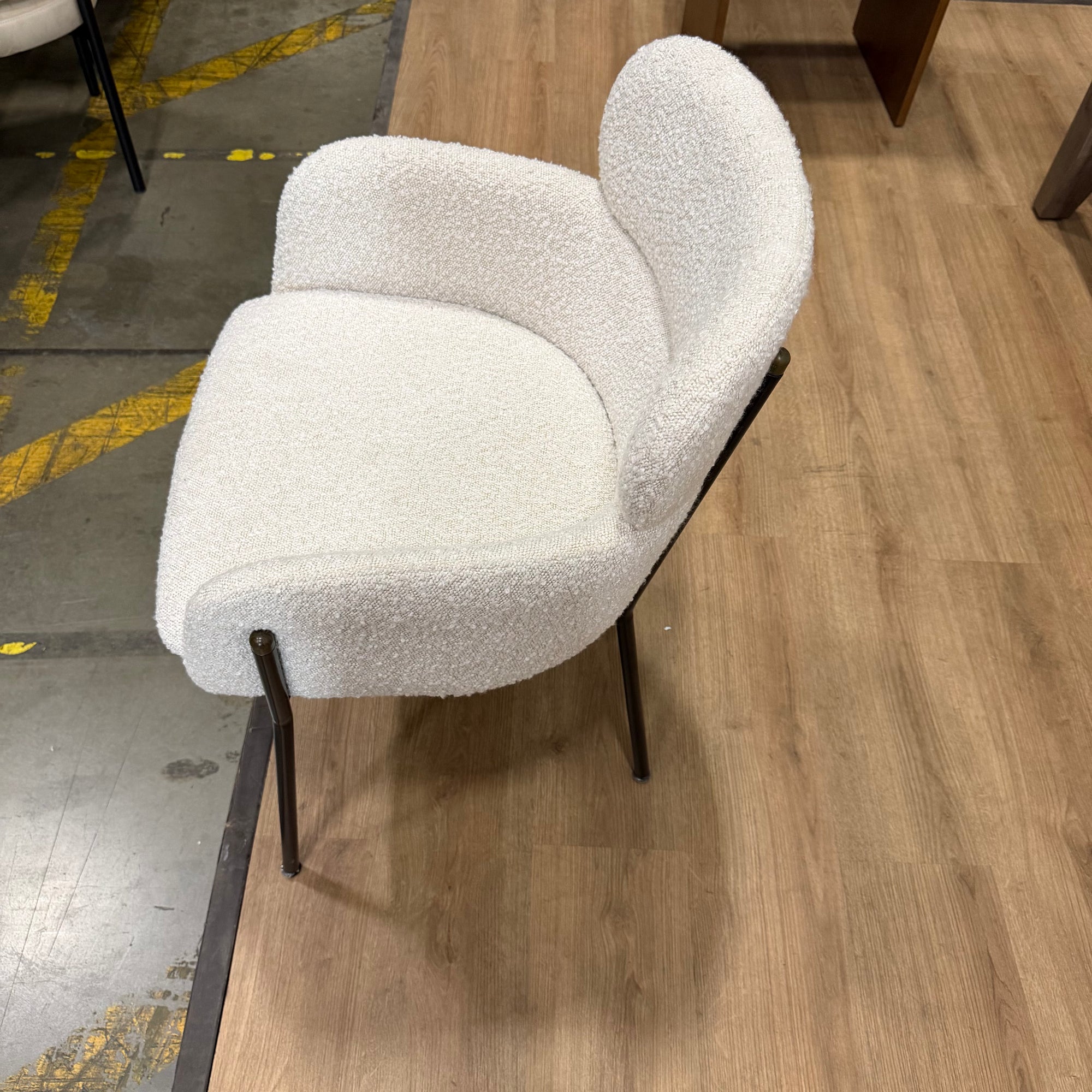 Napa Dining Chair - Boucle: Opal - FLOOR MODEL
