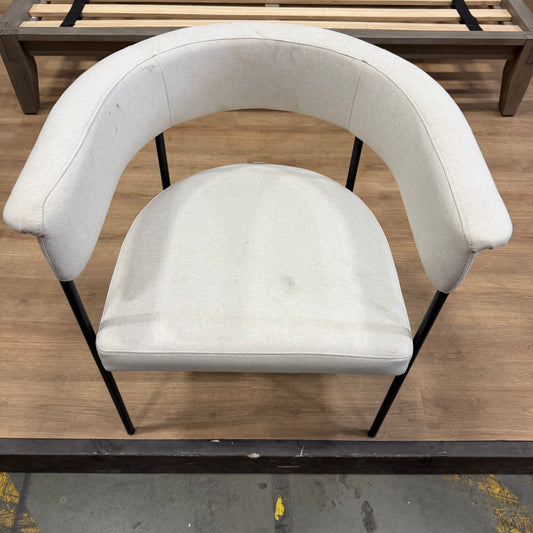Elysian Dining Chair - Modern Felt: Nimbus, Matte Black