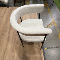 Elysian Dining Chair - Bouclé: Opal