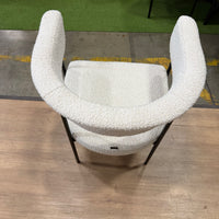 Elysian Dining Chair - Bouclé: Opal