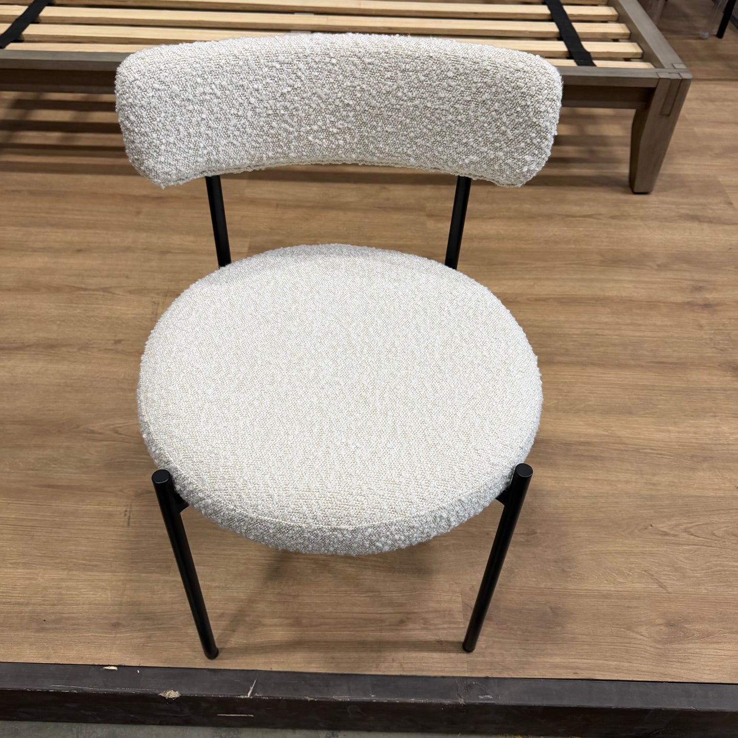 Luna Dining Chair - Bouclé: Opal