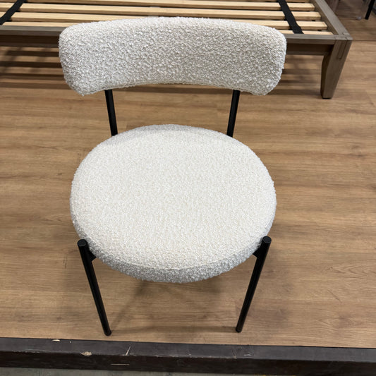 Luna Dining Chair - Bouclé: Opal