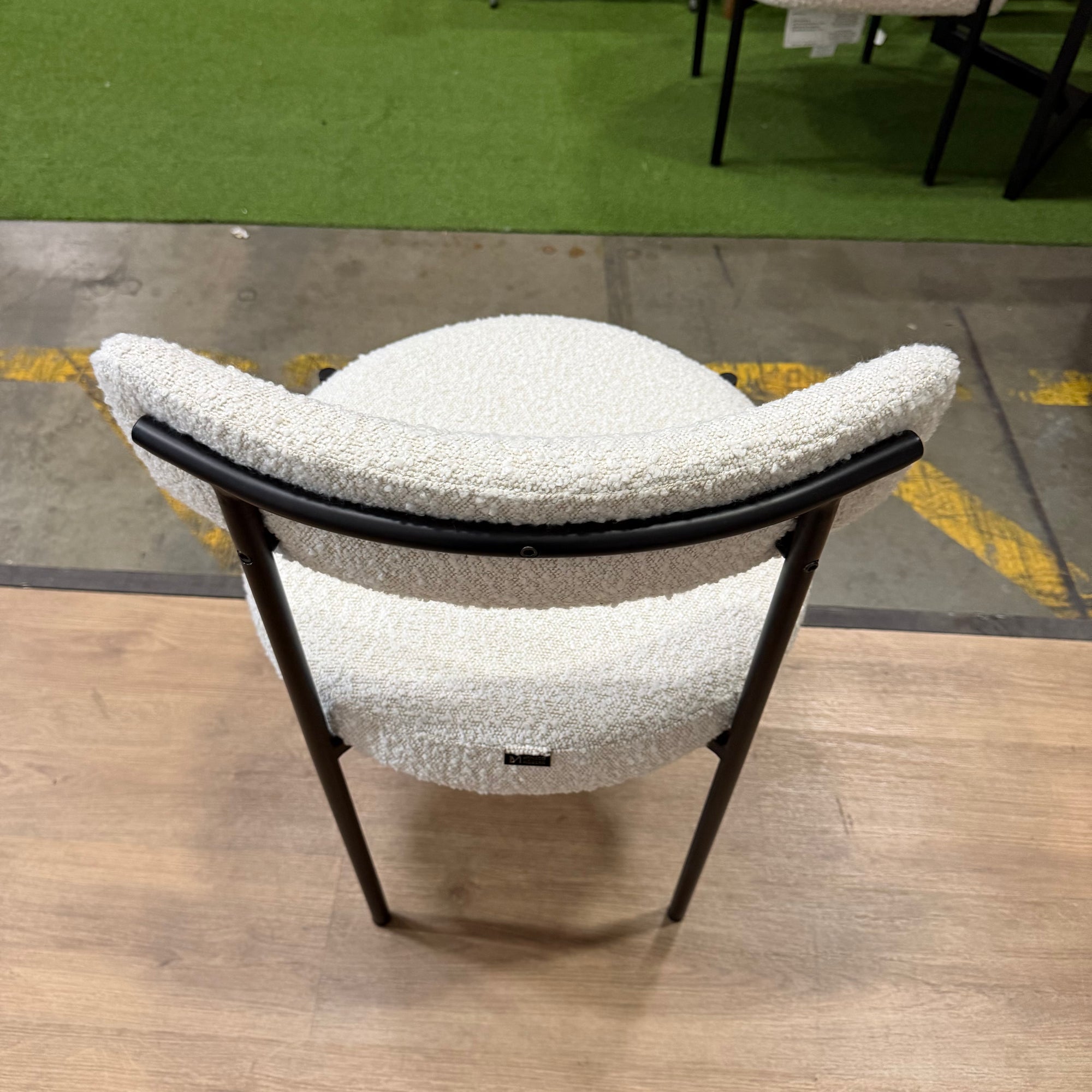 Luna Dining Chair - Bouclé: Opal