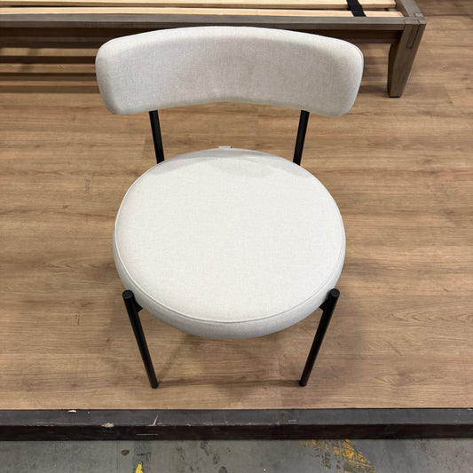 Luna Dining Chair - Modern Felt: Nimbus