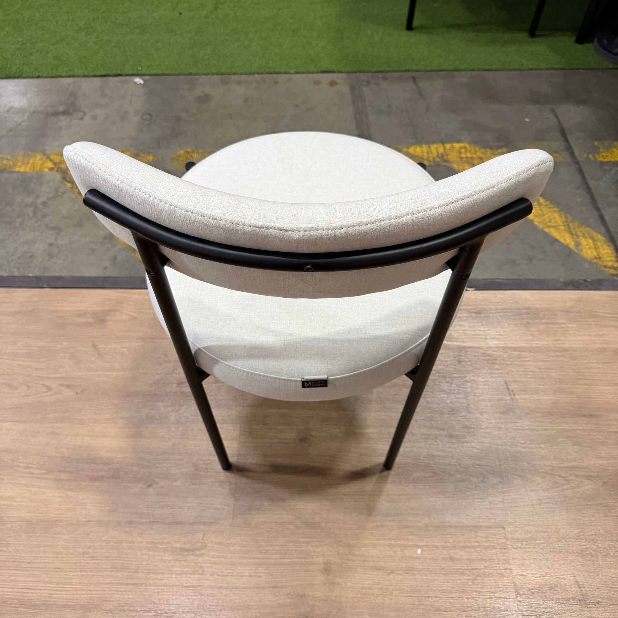 Luna Dining Chair - Modern Felt: Nimbus