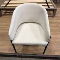 Solana Dining Chair - Modern Felt: Alesund, Black Base