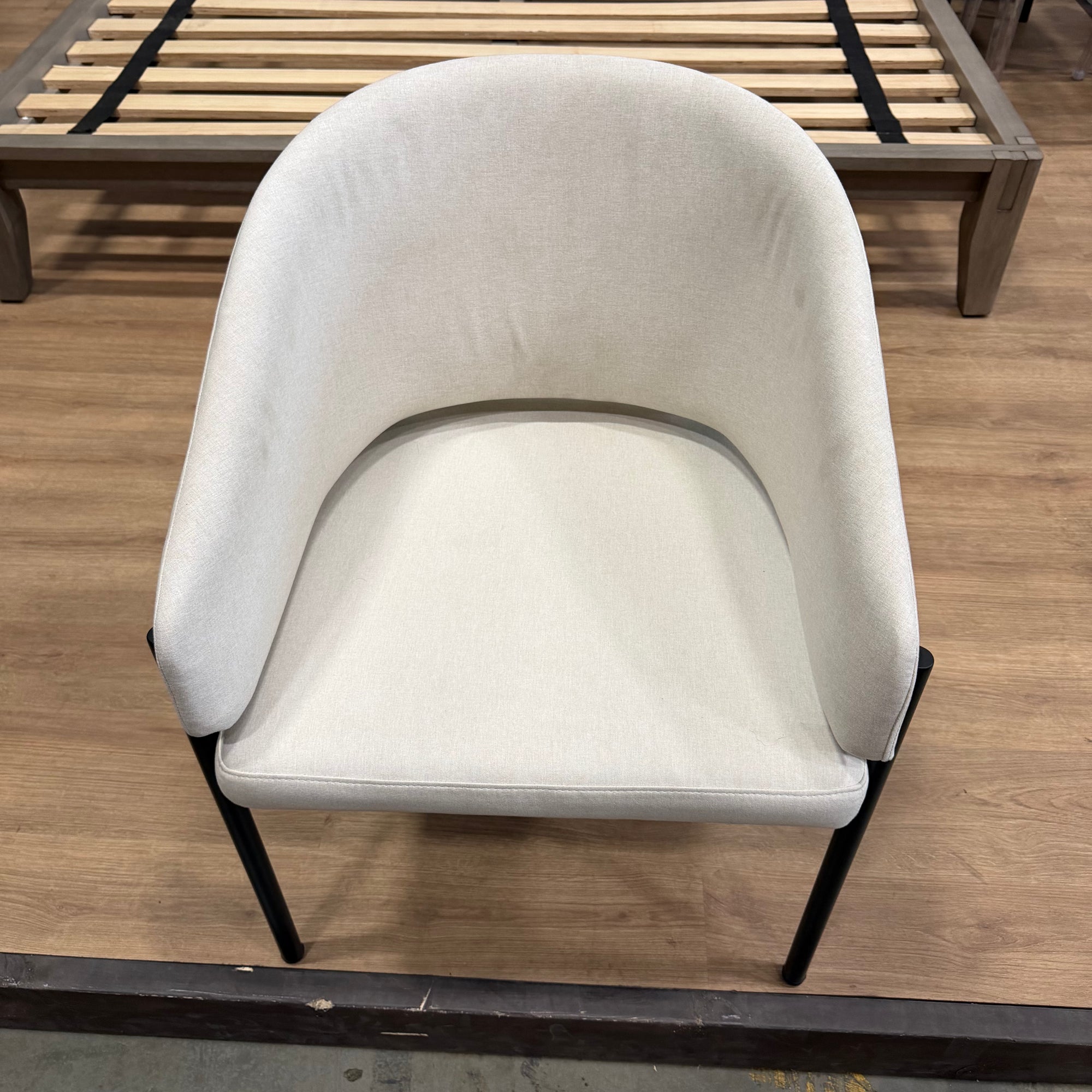 Solana Dining Chair - Modern Felt: Alesund, Black Base