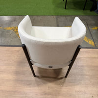 Solana Dining Chair - Modern Felt: Alesund, Black Base