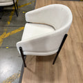 Solana Dining Chair - Modern Felt: Alesund, Black Base