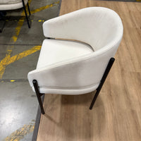 Solana Dining Chair - Modern Felt: Alesund, Black Base