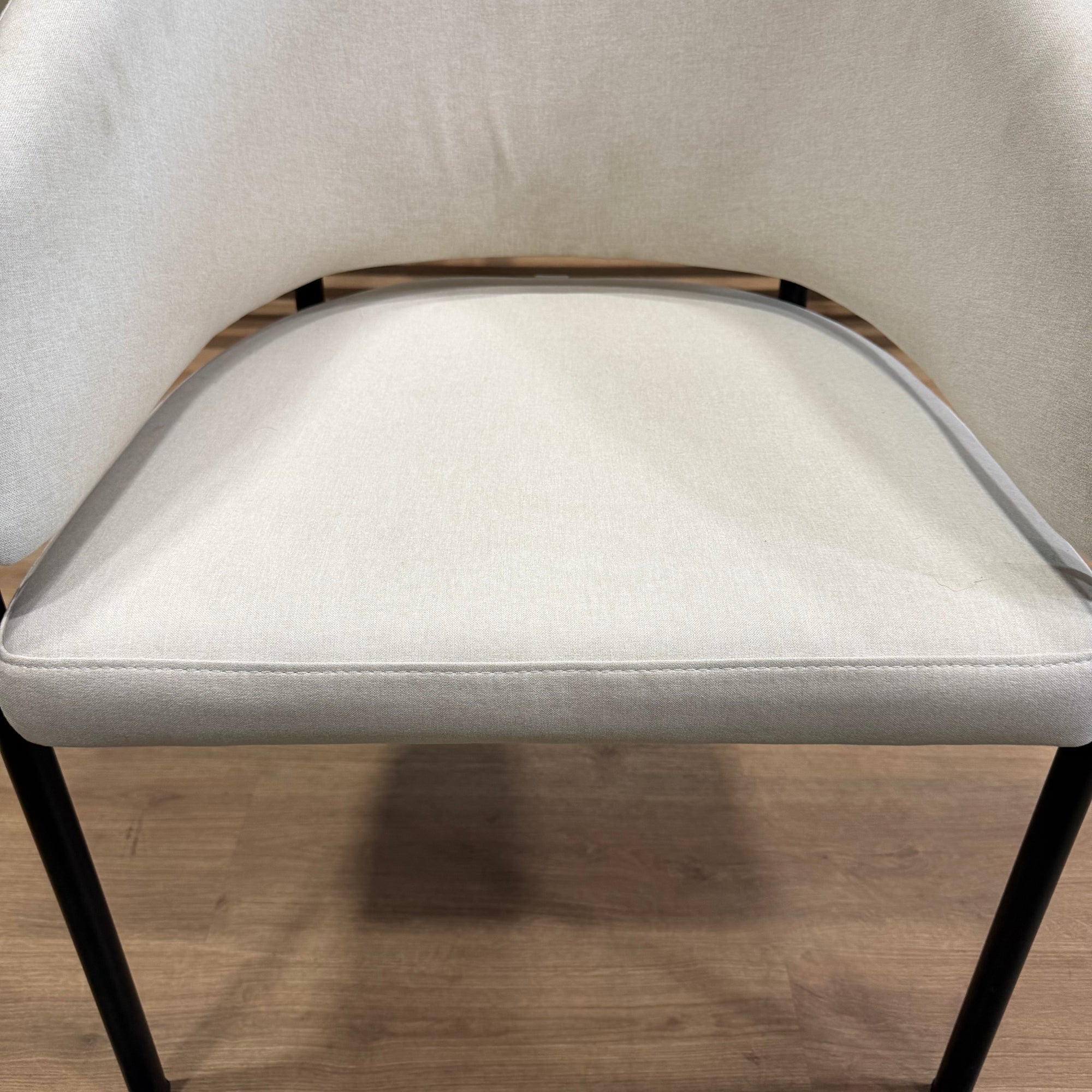 Solana Dining Chair - Modern Felt: Alesund, Black Base