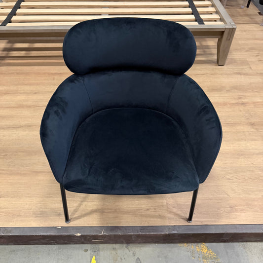 Napa Dining Chair - Velvet: Noir