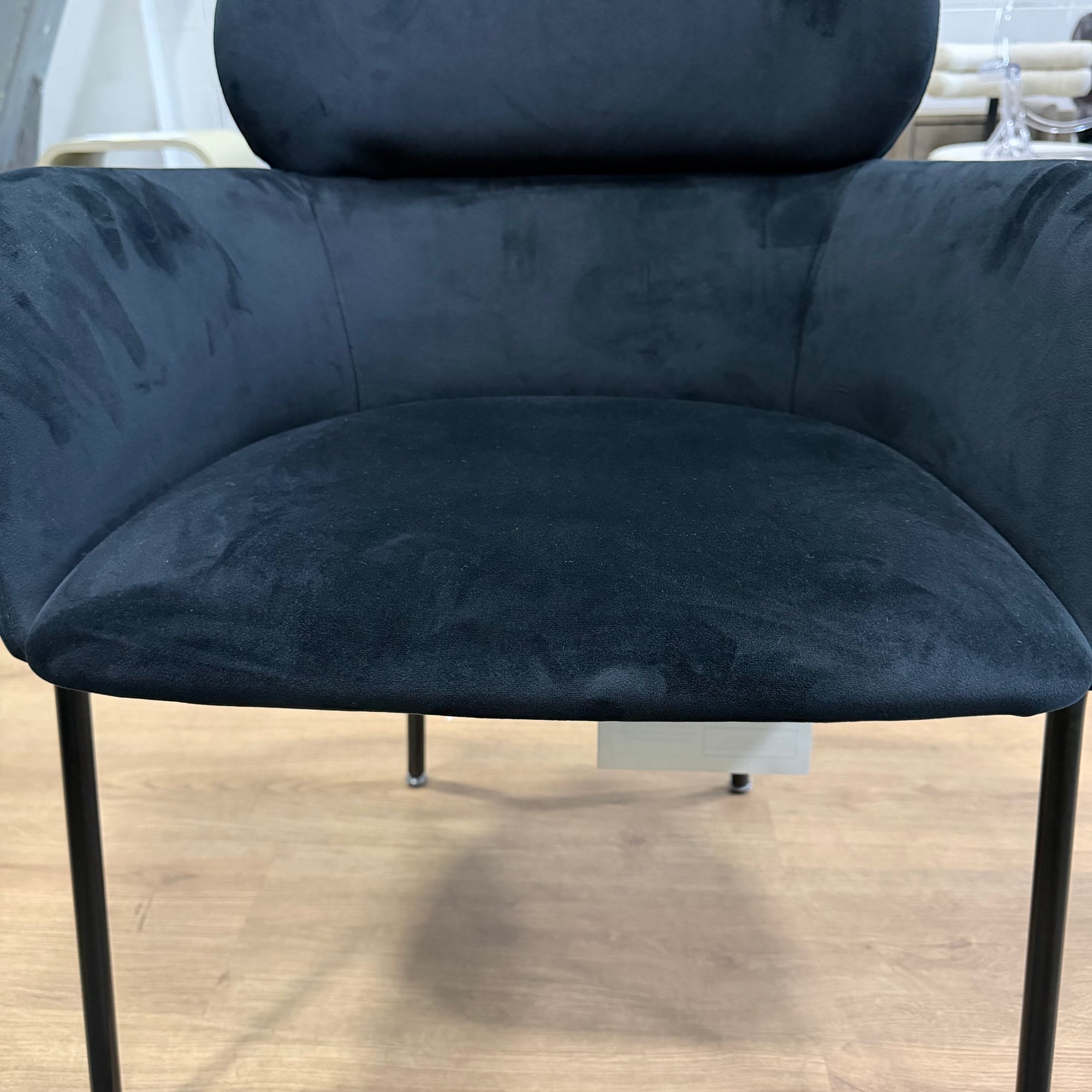 Napa Dining Chair - Velvet: Noir