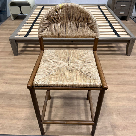 Monti Counter Stool - Seagrass Cord, Walnut Stain
