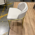 Angelo Counter Stool - Microfiber Leather: Trento Taupe, Brass Base