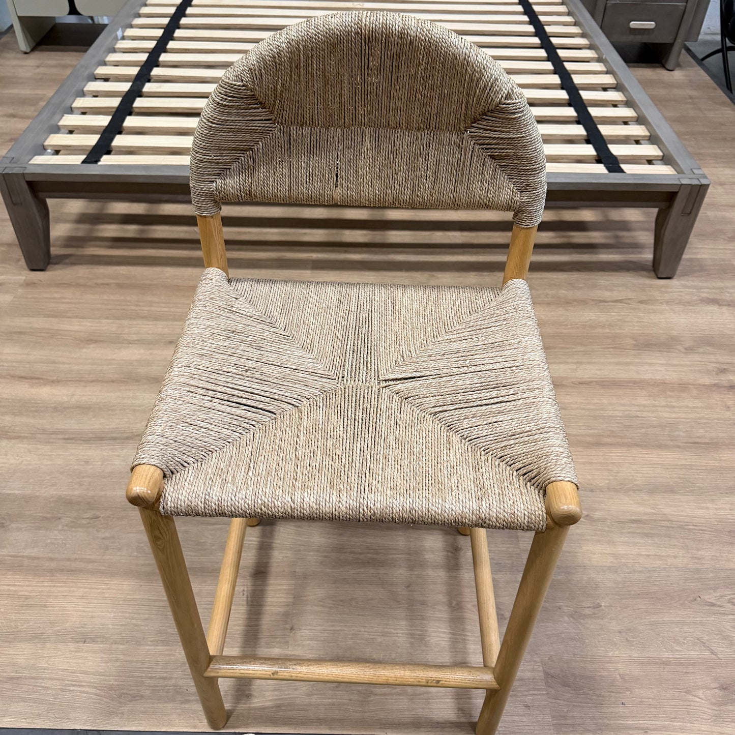 Sample Monti Counter Stool - Seagrass Cord, Natural Stain