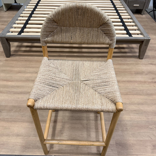 Sample Monti Counter Stool - Seagrass Cord, Natural Stain