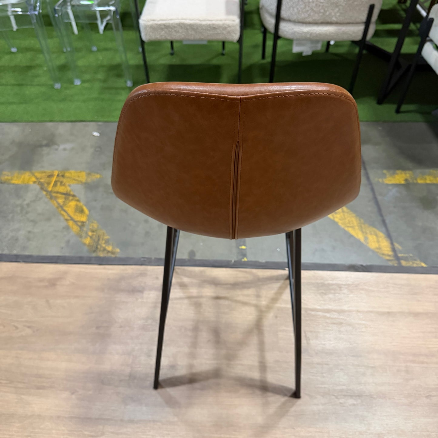 Sample Counter Stool - Brown Leather