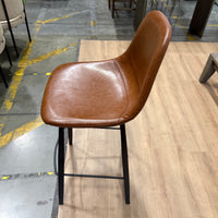 Sample Counter Stool - Brown Leather