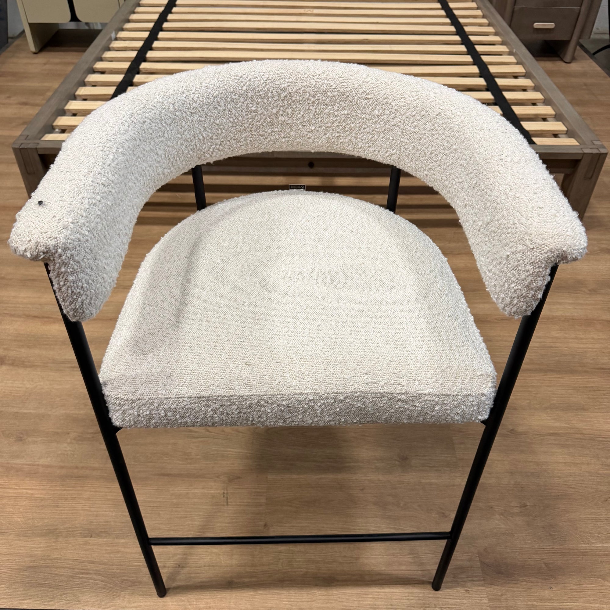 Elysian Counter Stool - Bouclé: Opal - FLOOR MODEL