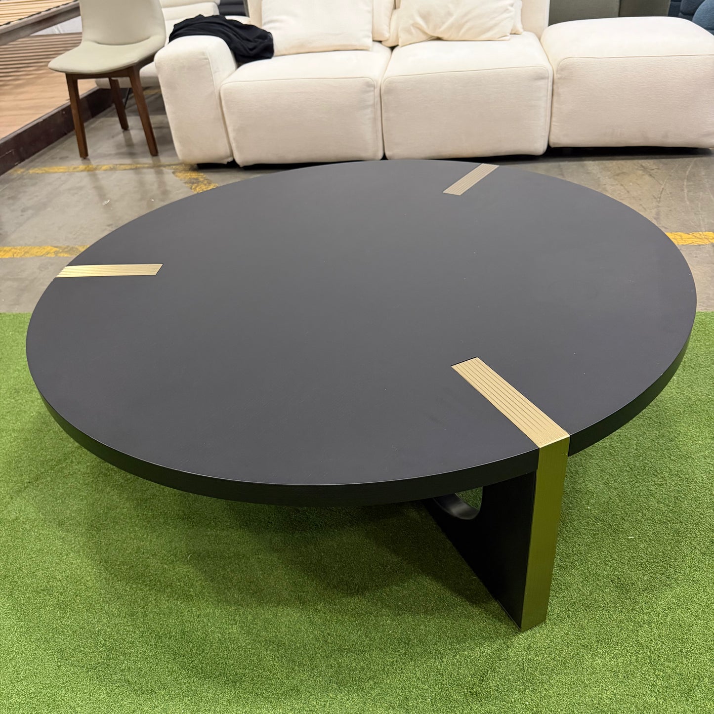 Julius Coffee Table - Black Oak Veneer, 50in - FLOOR MODEL