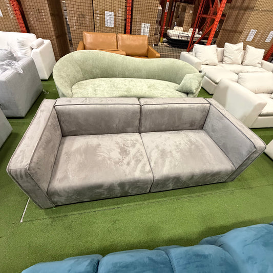 Arya Modular Loveseat - Venice Vegan Suede: Strato